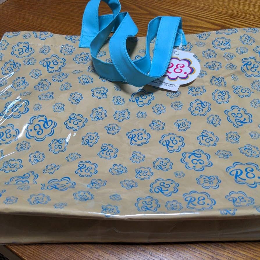 RE. アールイードット 仲里依紗 コメブクロ PVC バッグ ブルー 【公式