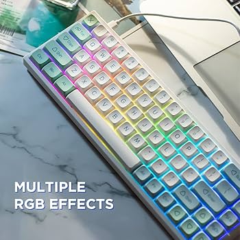 Amazon | YUNZII KC68 ホットスワップ可能なメカニカルキーボード 68