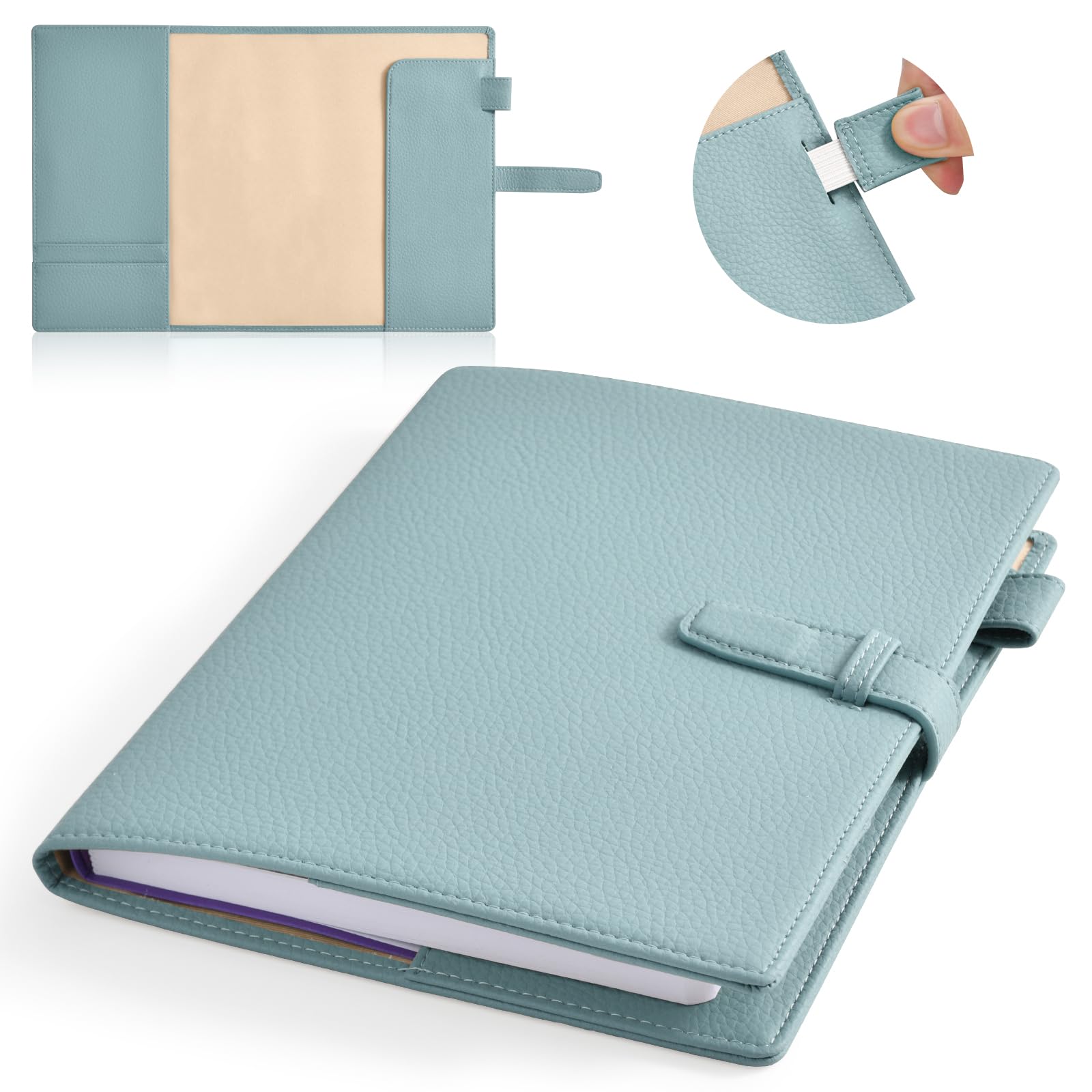 Amazon | Wasenn ノートカバー A5 手帳カバー レザー 2冊収納 厚手手帳