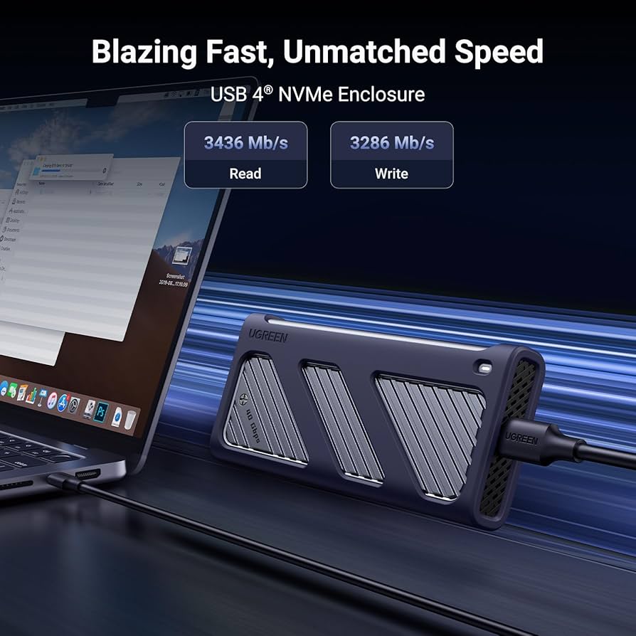 Amazon.com: UGREEN 40Gbps M.2 NVMe SSD Enclosure with Cooling