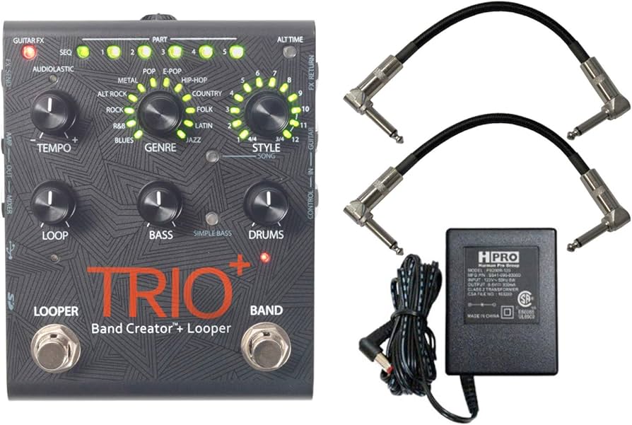 Amazon.com: Digitech Trio+ Band Creator + Looper w/ Patch Cables
