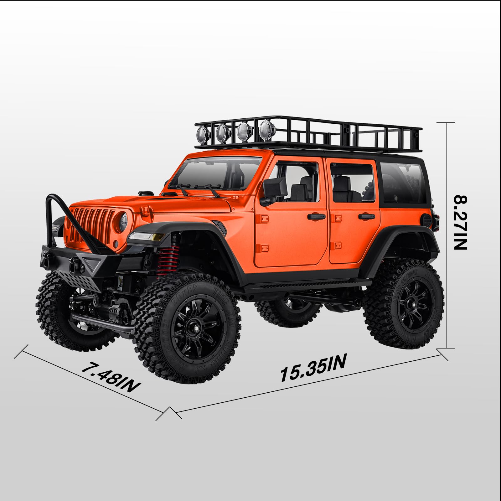 1/12 RC Crawler, MN-128 RC Rock Crawler 4x4 4WD Truck, 2.4GHz
