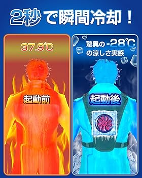 Amazon.co.jp: [Bulonchi] ペルチェ ベスト【2025超大冷却面・冷却