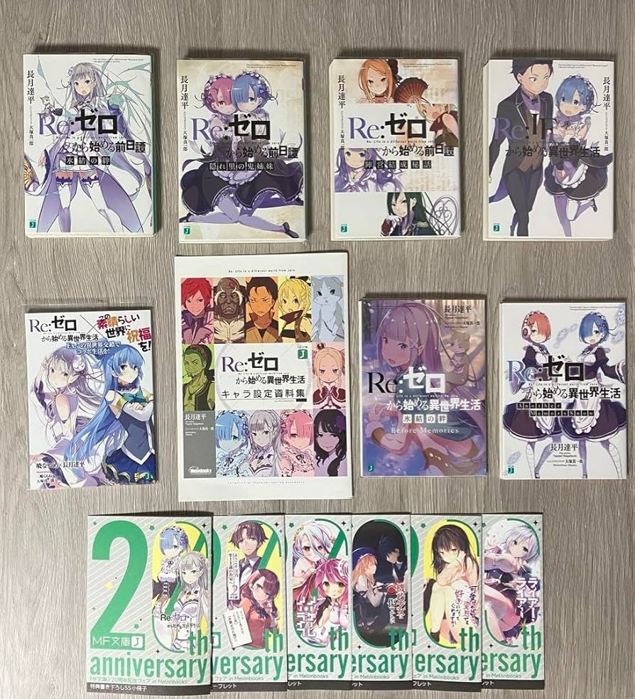 Amazon.co.jp: リゼロ 円盤特典小説 + 劇場特典+キャラ設定資料集 + 20