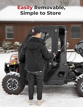 KEMIMOTO Upper Doors with Steel Frame Compatible with Polaris