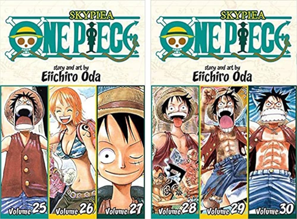 One Piece 3-in-1 Edition 10-book Manga Set 1-10: Vol. 1-30 by
