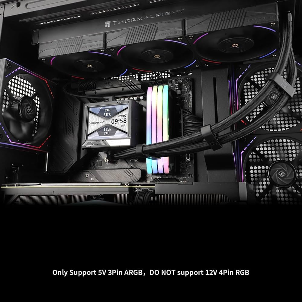 Amazon.co.jp: Thermalright Mjolnir Vision 360 ARGB ブラック CPU