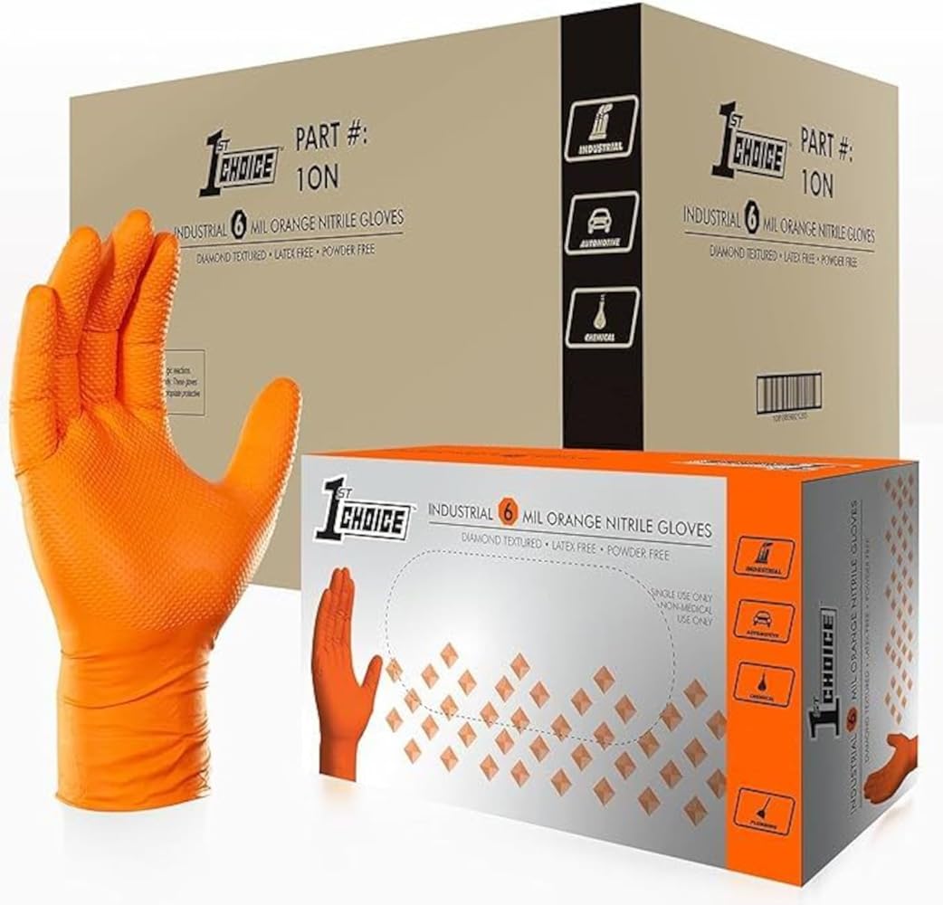 Amazon.co.jp: [1st Choice] ニトリル手袋 - ニトリルグローブ 6 mil