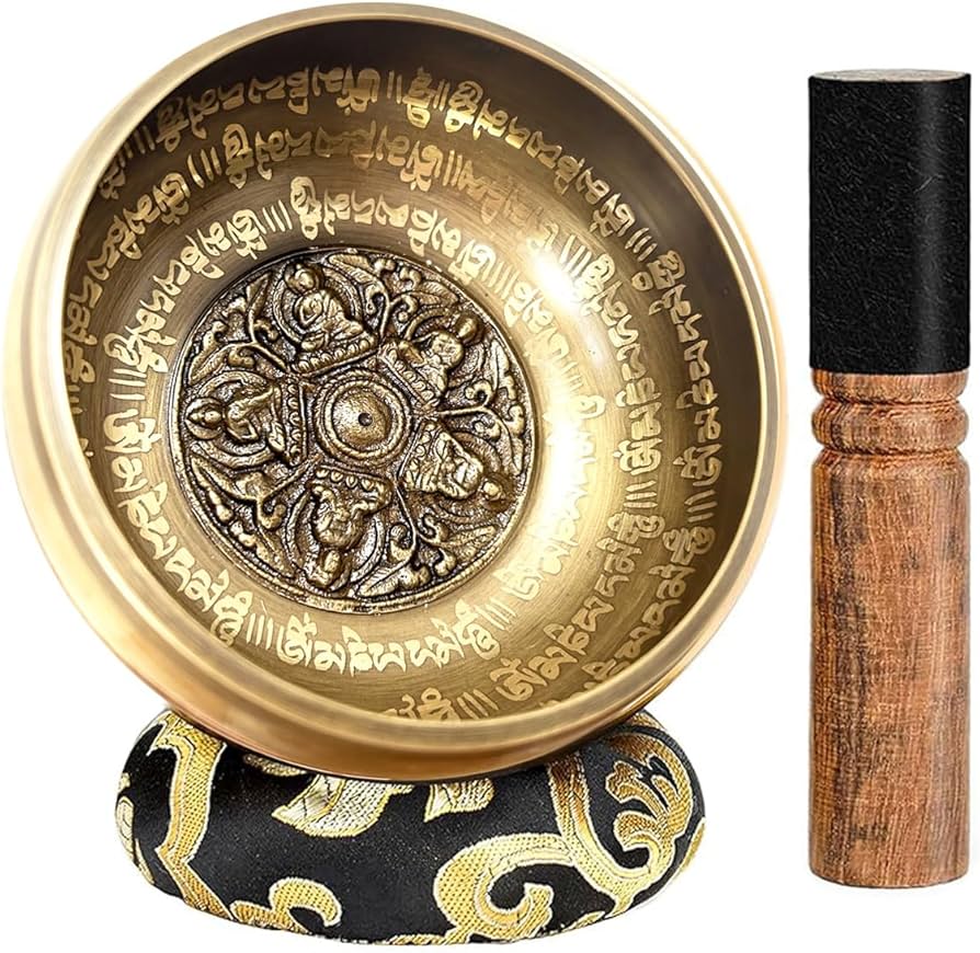 Amazon.co.jp: シンギングボウル 倍音 ネパール 7メタル製 伝統彫刻