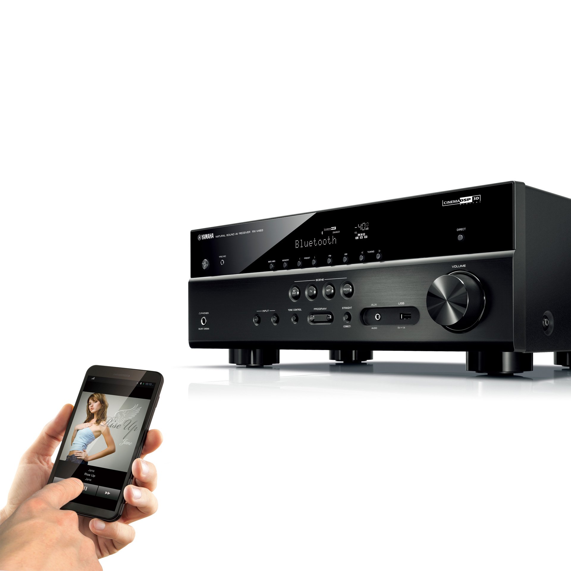 Amazon.co.jp: ヤマハ AVレシーバー RX-V483(B)ブラック : 家電＆カメラ