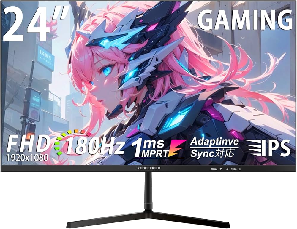 Amazon.co.jp: XUNDEFINED 24インチ ゲーミングモニター 180Hz 1ms高速