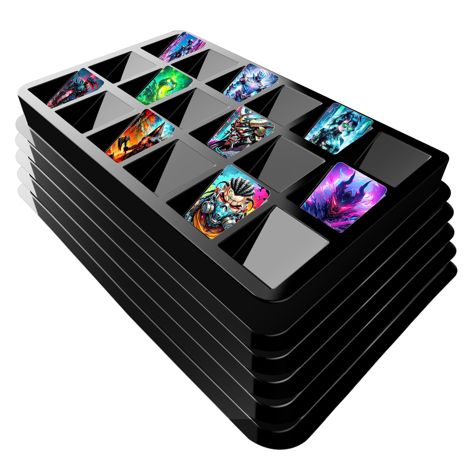 Amazon.com: Coolbyl Card Sorting Tray 5ct – Stackable Trading Card