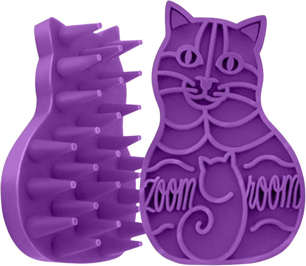 Amazon.co.jp: KONG Cat ZoomGroom ソフトラバー 猫マッサージブラシ