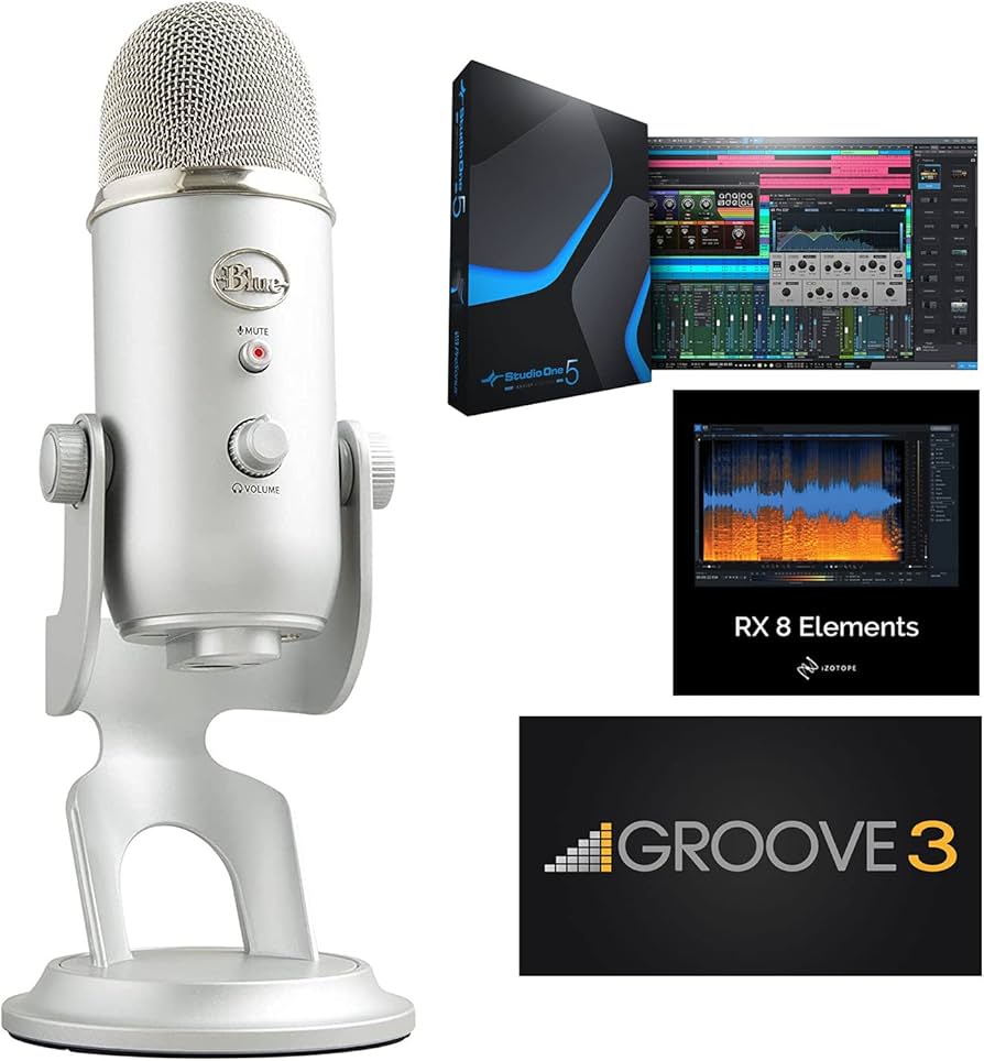 Amazon.com: Blue Yeti Silver Professional Multi-Pattern USB