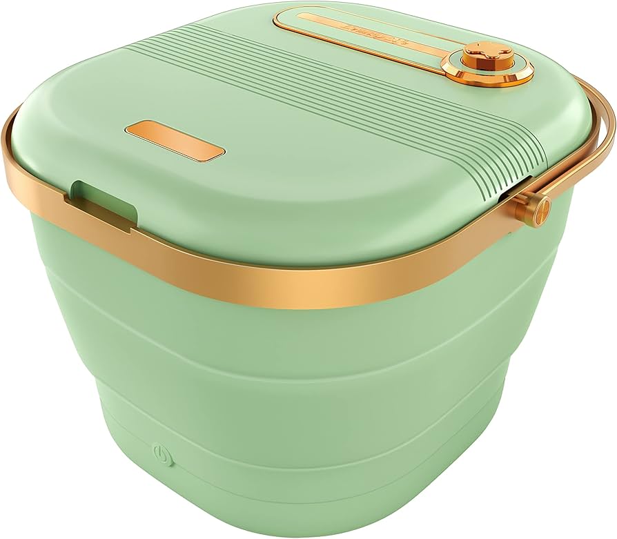 Amazon | GOQRAQ フットバス 折り畳み 足湯 バケツ 足つぼ 極楽