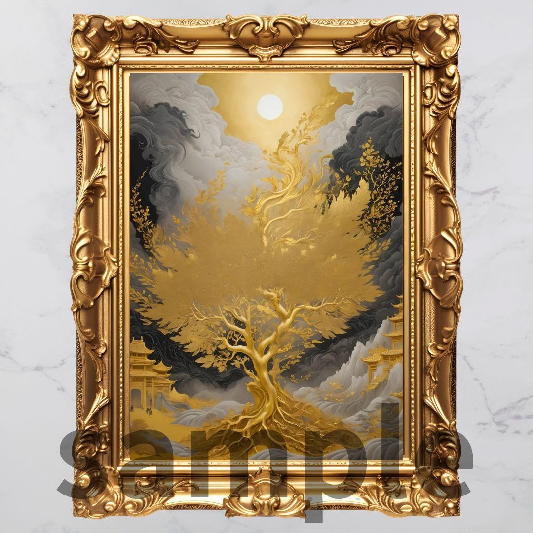 Amazon.co.jp: 金運が上がる絵画 278番開運絵画、風水、幸運アート