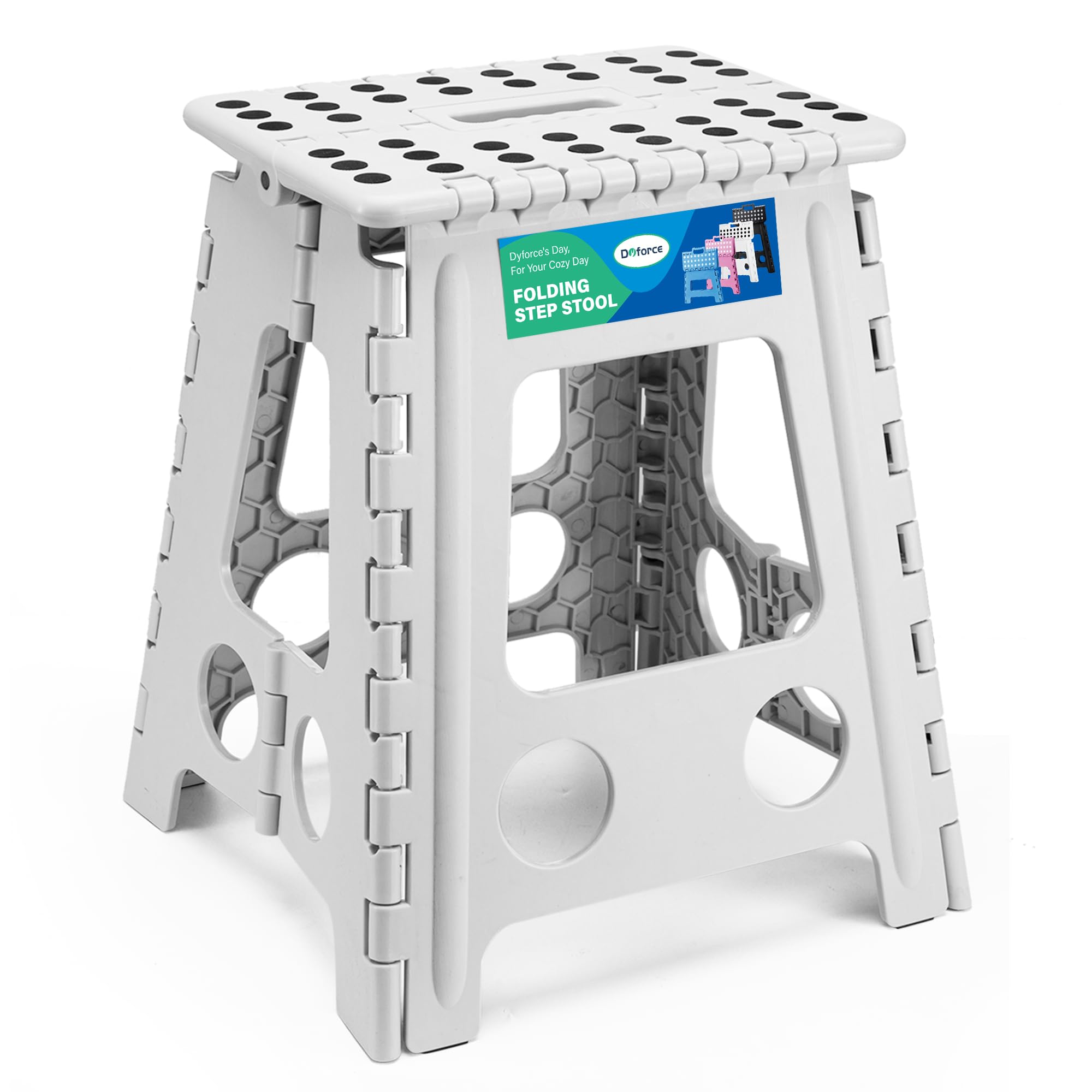 Amazon.com: Dyforce 16 Inch Folding Step Stool 400lbs Capacity
