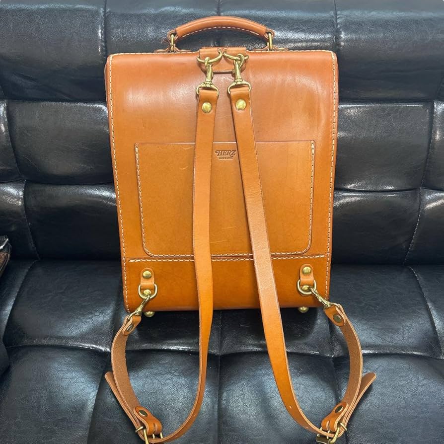 Amazon.co.jp: HERZ ヘルツ キャメル ダレスリュックM レザー ビジネス