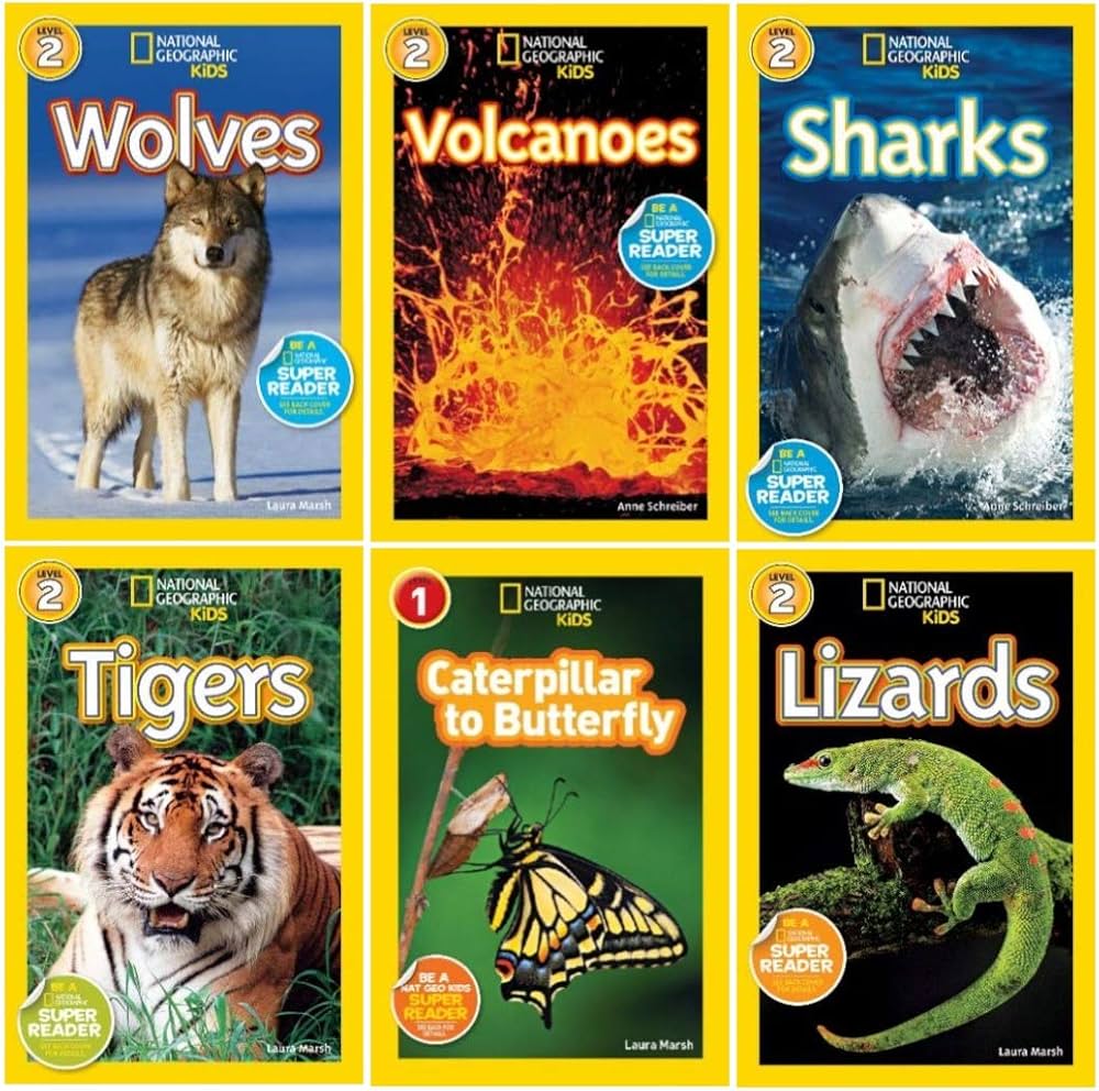 National Geographic Kids Readers 6 Book Set (National Geographic