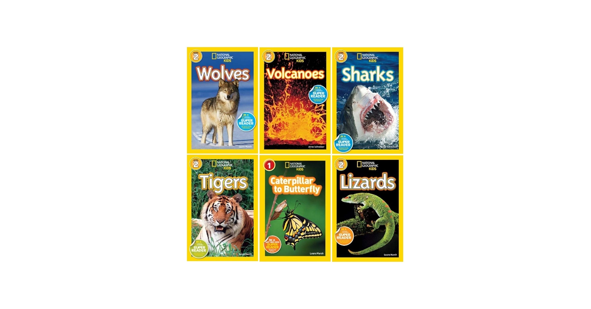 National Geographic Kids Readers 6 Book Set (National Geographic