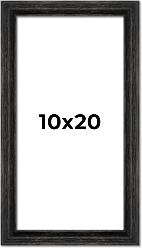 Amazon.co.jp: 10 x 20 Distressed/Agedブラック木製写真フレーム – UV