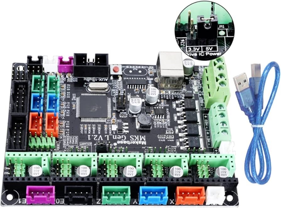 Amazon.com: SUTK Makerbase MKS Gen_L V2.1 3D Printer Motherboard
