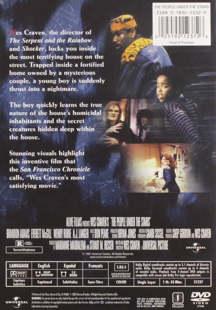 Amazon.com: The People Under the Stairs [DVD] : Brandon Adams
