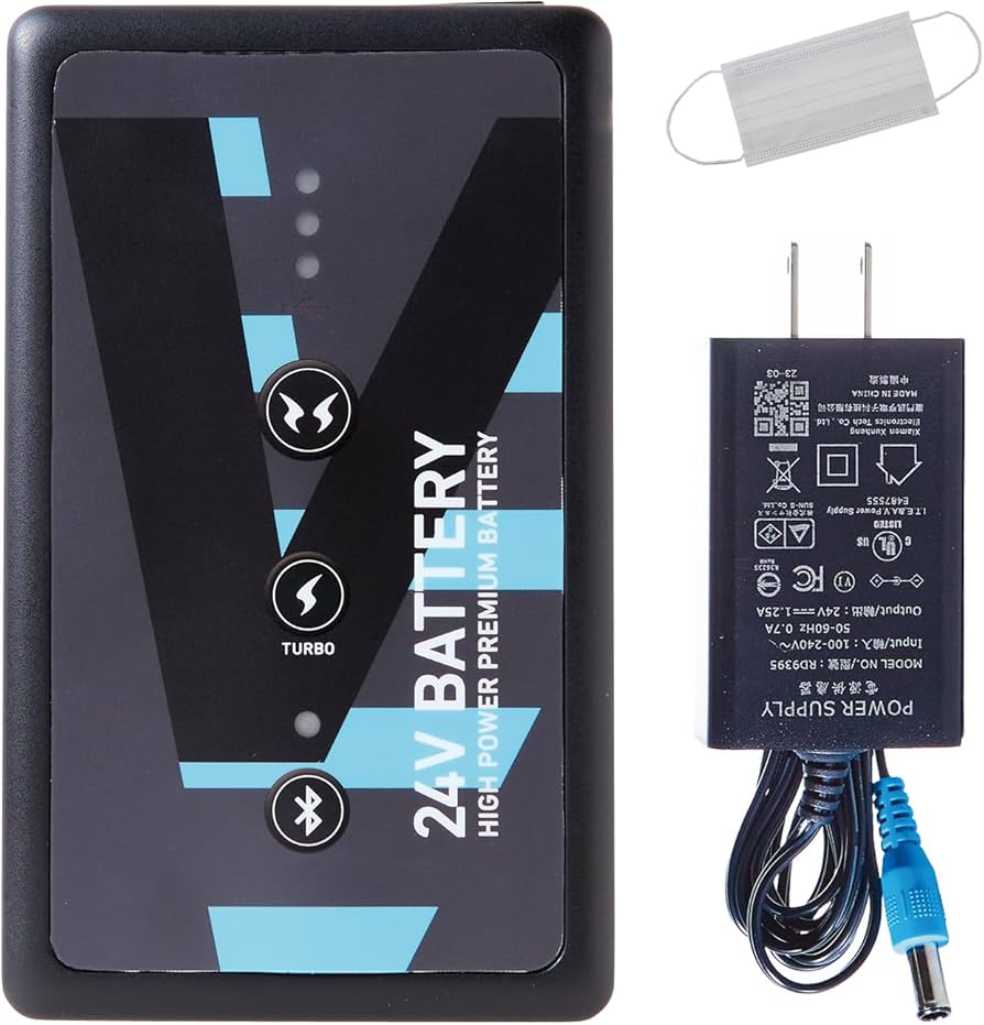 Amazon.co.jp: 空調風神服 サンエス 24V仕様 リチウムイオンバッテリー