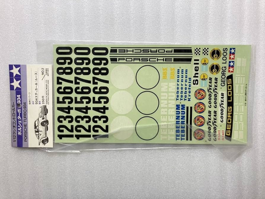 Amazon.co.jp: タミヤ 小鹿 112 ポルシェ 934 ターボ ステッカーA