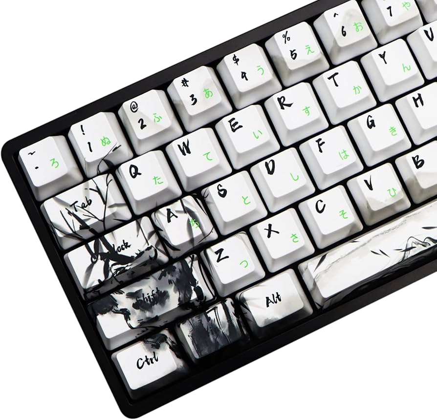 Amazon.com: MOLGRIA Keycaps 68 Set Ink Panda for 68 Keys Keyboard