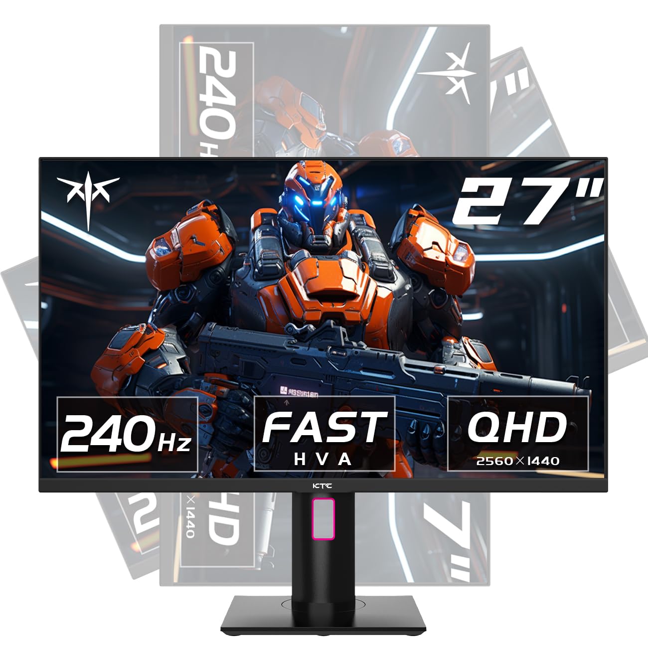 Amazon.com: KTC 27 Inch 240Hz Gaming Monitor, QHD 2560x1440