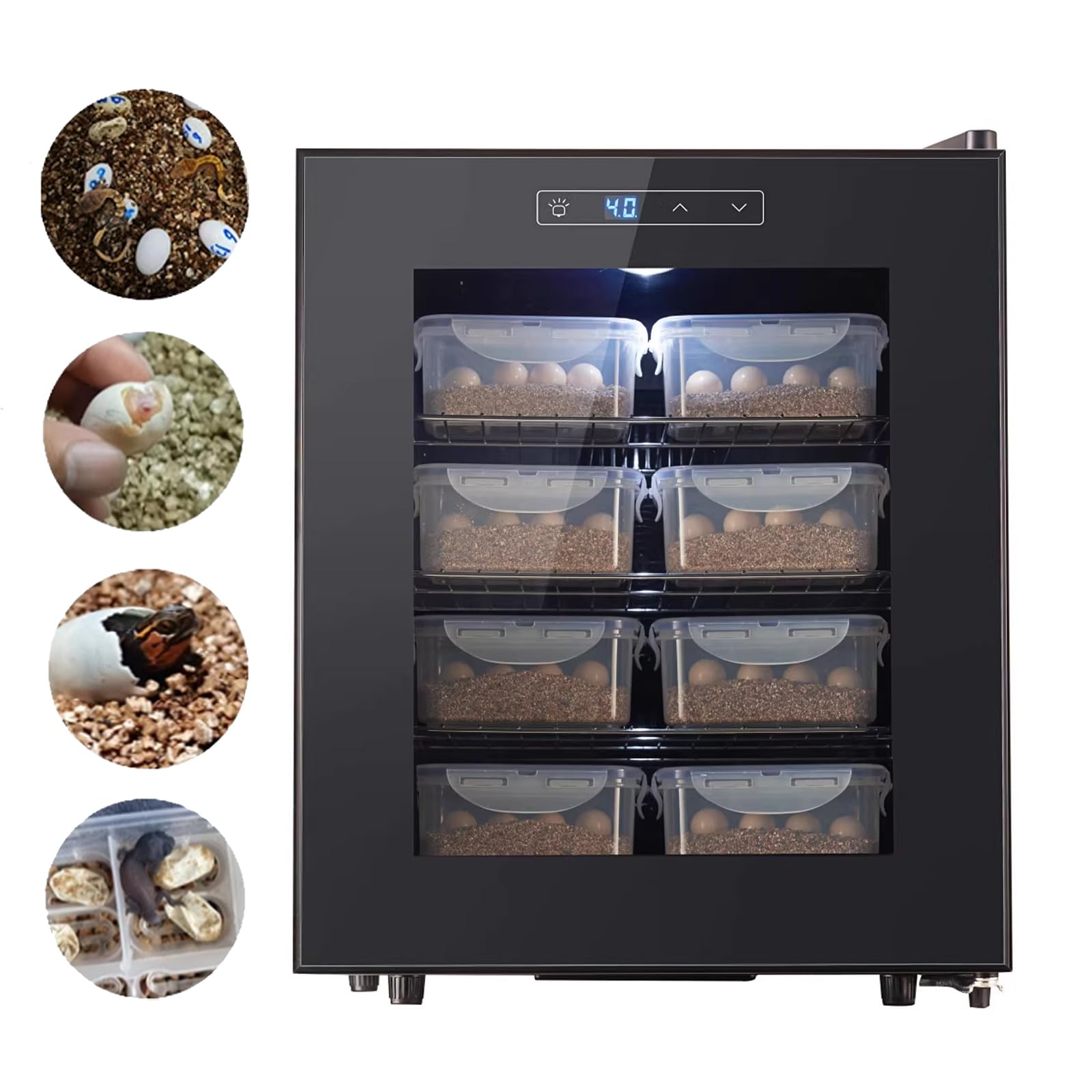 Amazon | 爬虫類インキュベーター 自動孵卵器 爬虫類・両生類 孵化器