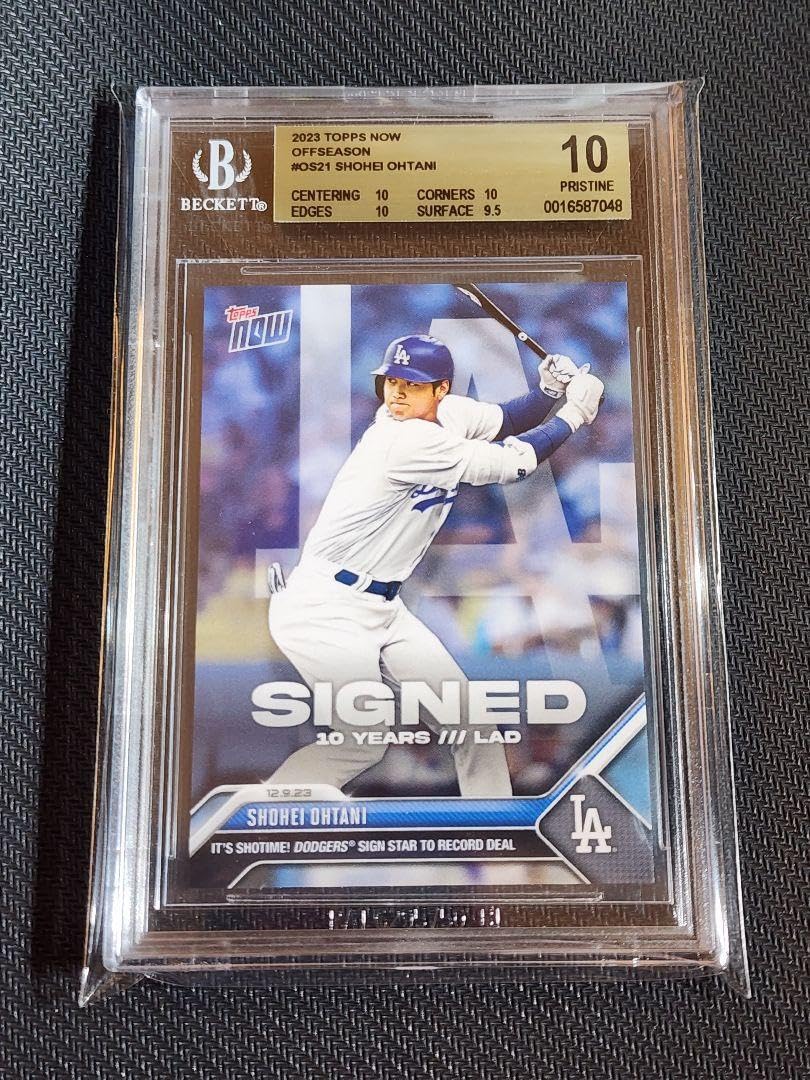 Amazon.co.jp: BGS10 ゴールドラベル topps 大谷翔平 OS21 ドジャース