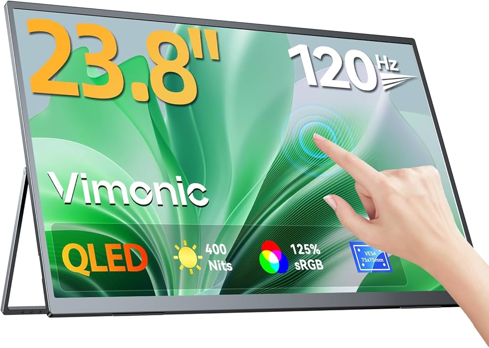 Amazon.co.jp: モバイルモニター 23.8インチ タッチパネル 120Hz