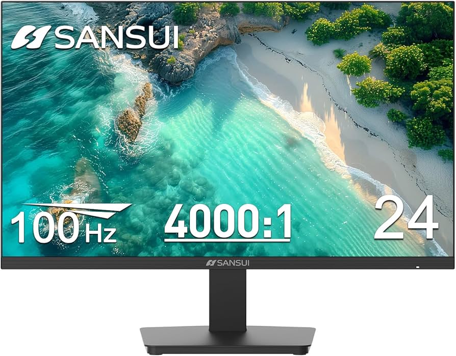Amazon.com: SANSUI Monitor 24 inch 100Hz Computer Monitor丨FHD
