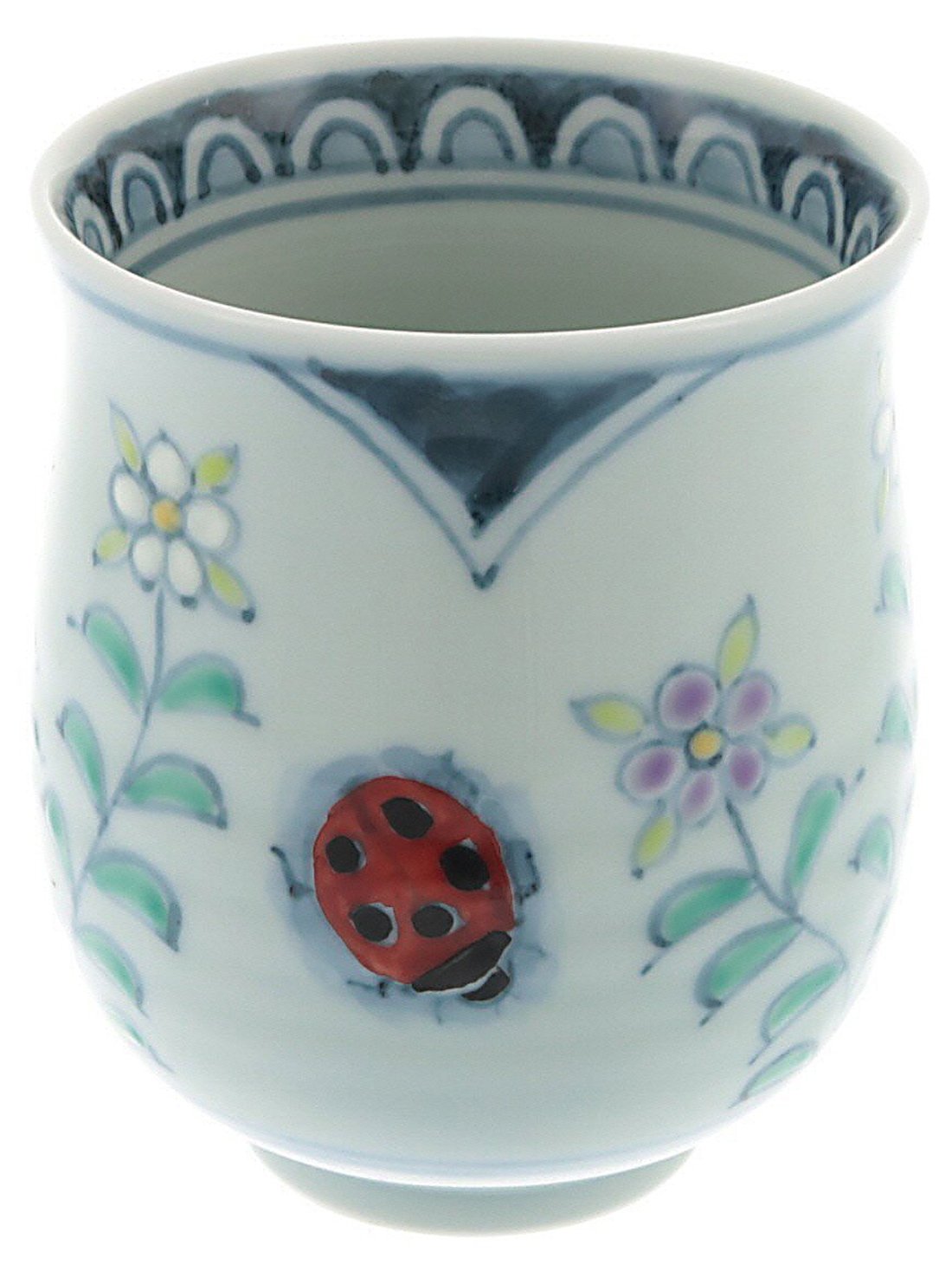 Amazon｜波佐見焼 林九郎窯 夢路 湯呑 小 てんとう虫 009516C202