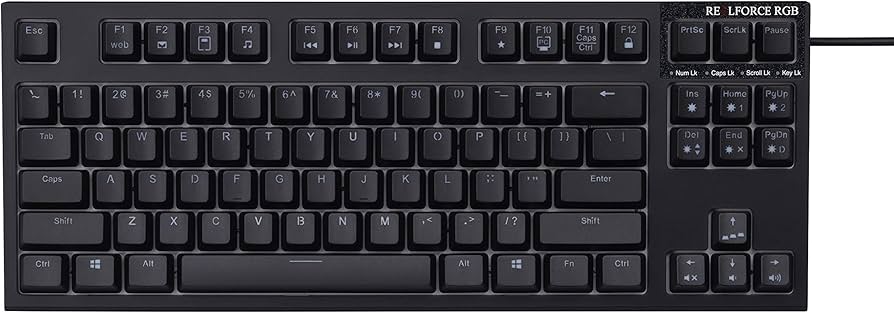 Amazon.com: Topre Realforce R2 TKL RGB Keyboard Topre 45g