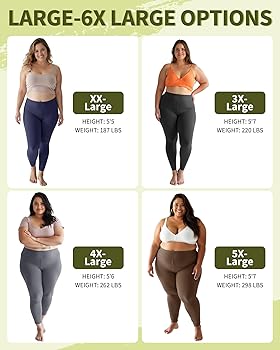 Amazon.com: NexiEpoch Leggings for Women Plus Size-High Waisted L