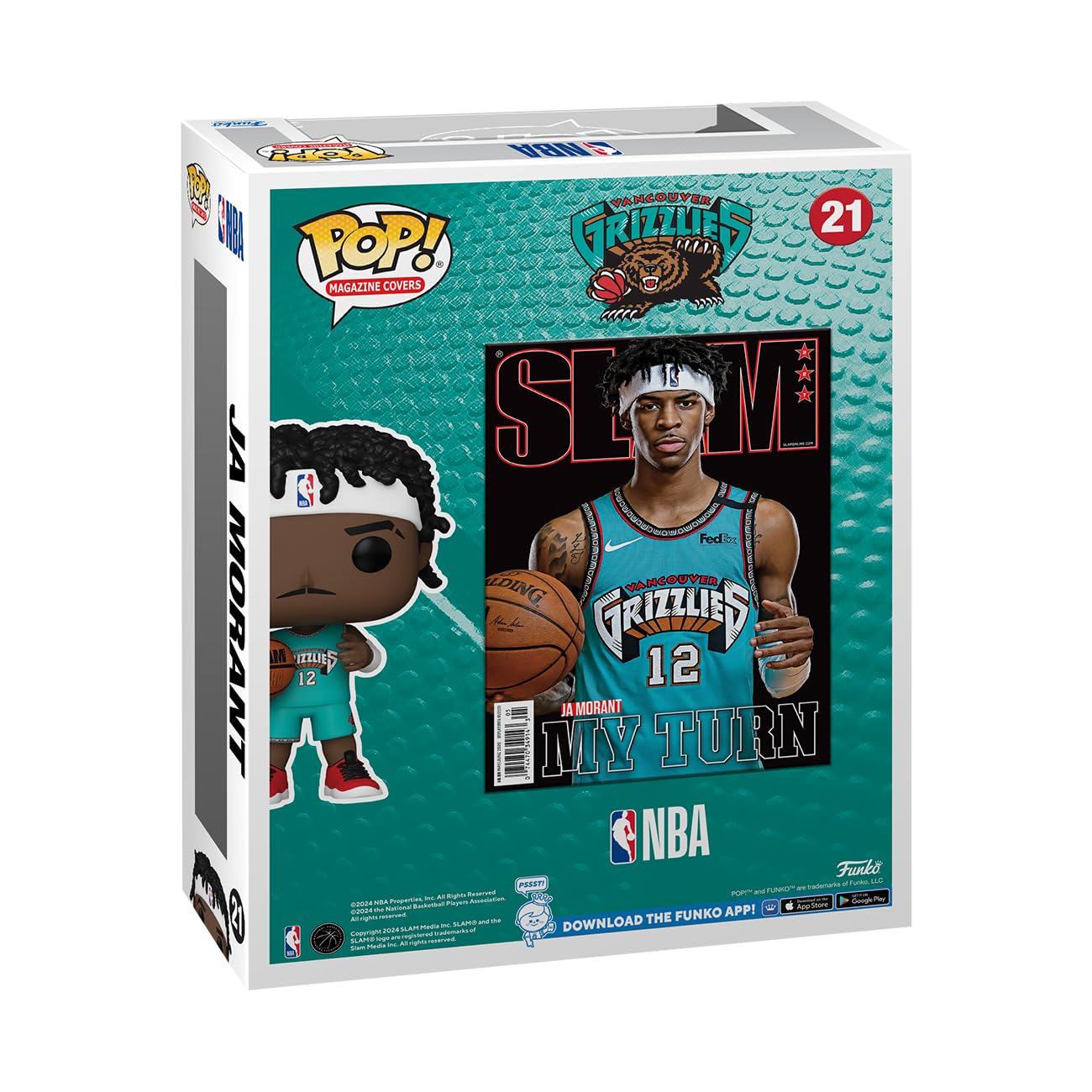 Amazon.co.jp: NBA ジャ・モラント フィギュア Funko!POP Cover Slam