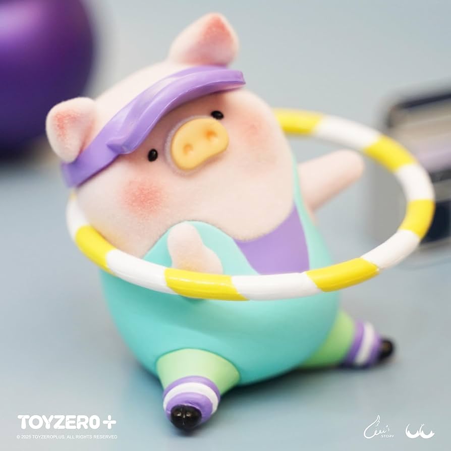 Amazon.com: Lulu The Piggy Blind Box Figures - Fitness Club Series