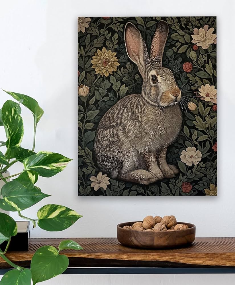 Amazon.com: Regal Rabbit - Vintage Wildlife Botanical 16x20
