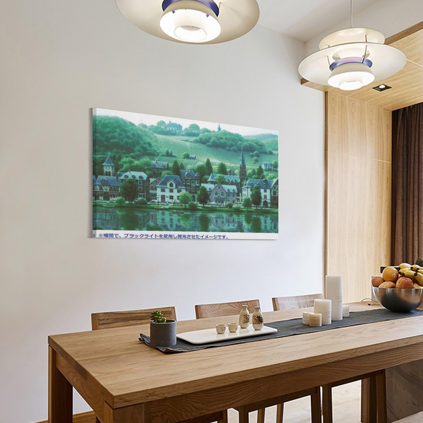 Amazon.co.jp: モーゼルのぶどう畑と、笑顔になる水辺 笹倉鉄平 絵画