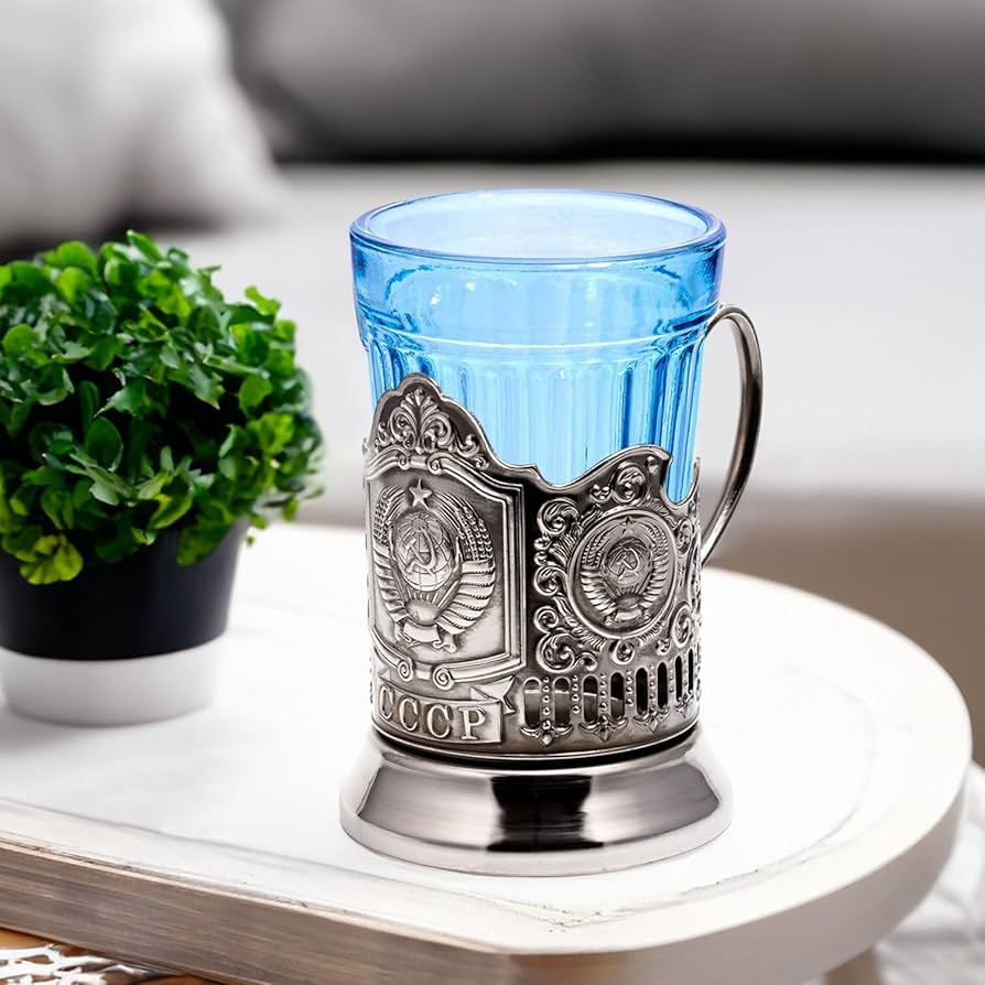 Amazon | Kalchugino Metal Works ソ連紋 クラシック ロシアティー