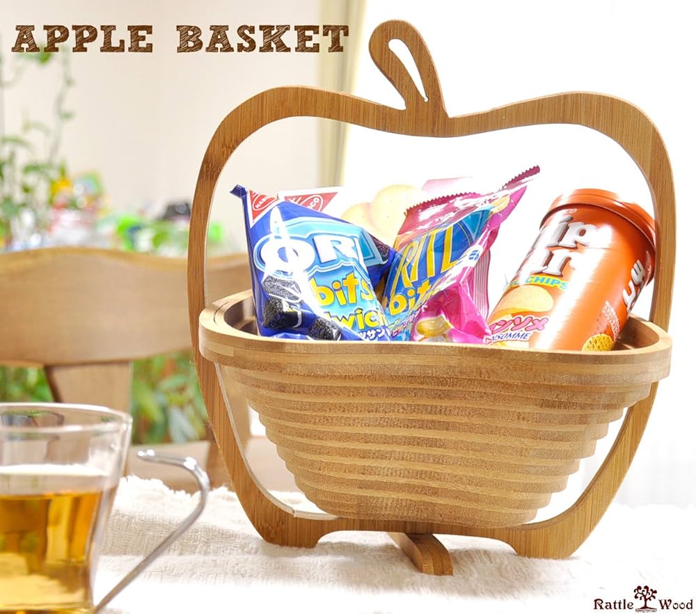 Amazon.co.jp: [ラトルウッド]RattleWood フルーツ バスケット Lサイズ