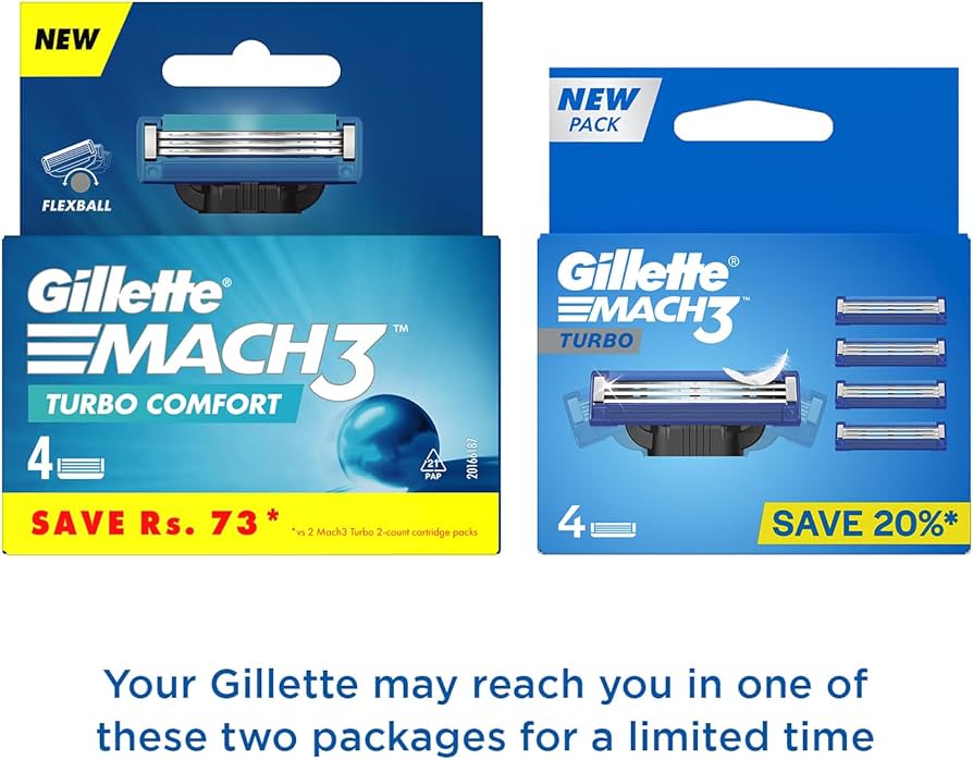 Amazon.co.jp: ジレット マッハスリーターボ 替刃4個入 : ビューティー