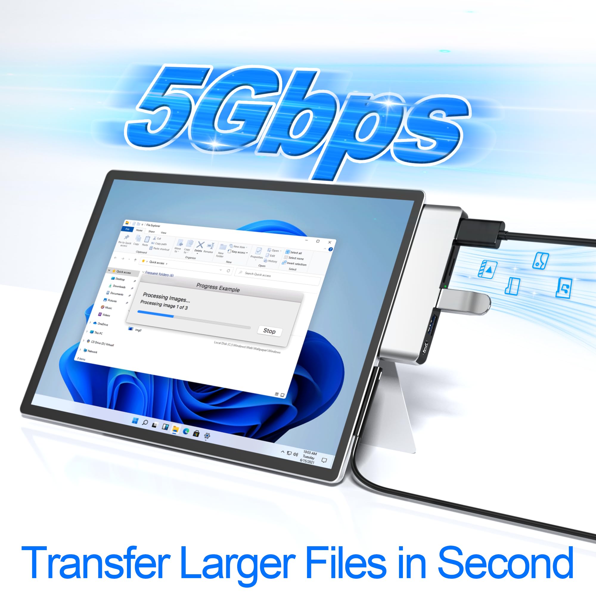 Amazon.co.jp: Surface Pro 7 ドッキングステーションハブ 6-in-2