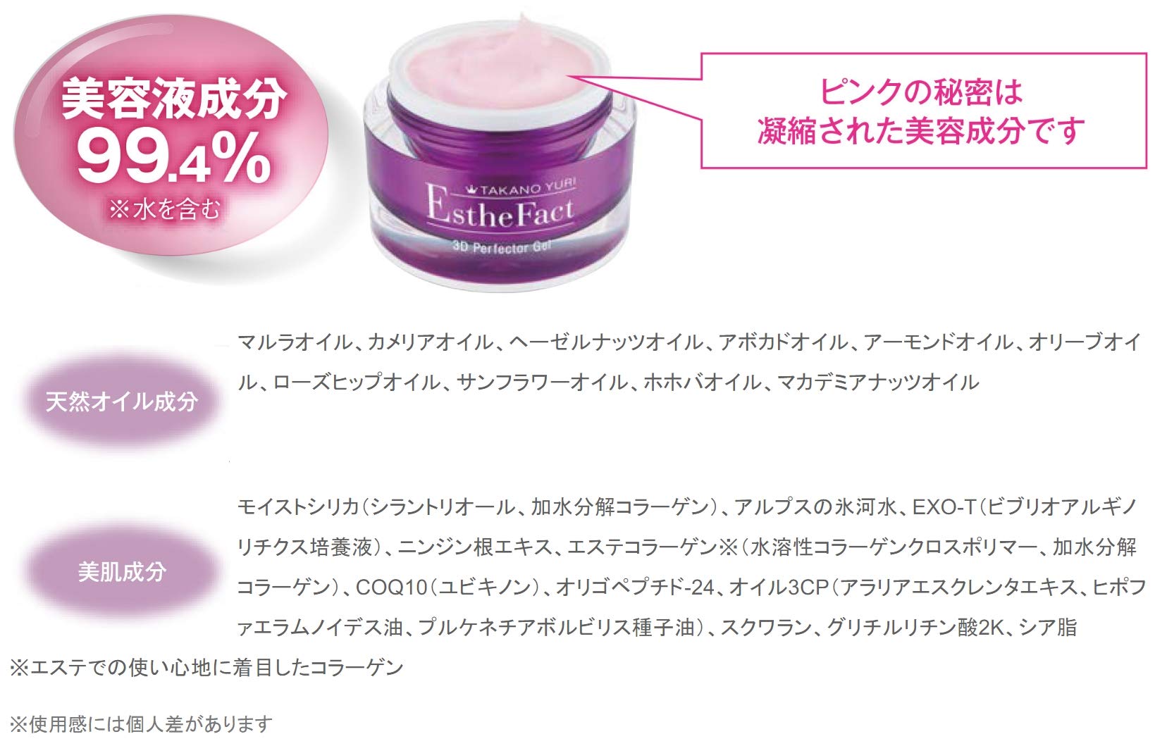 Amazon.co.jp: たかの友梨 エステファクト 3Dパーフェクタージェル 50g