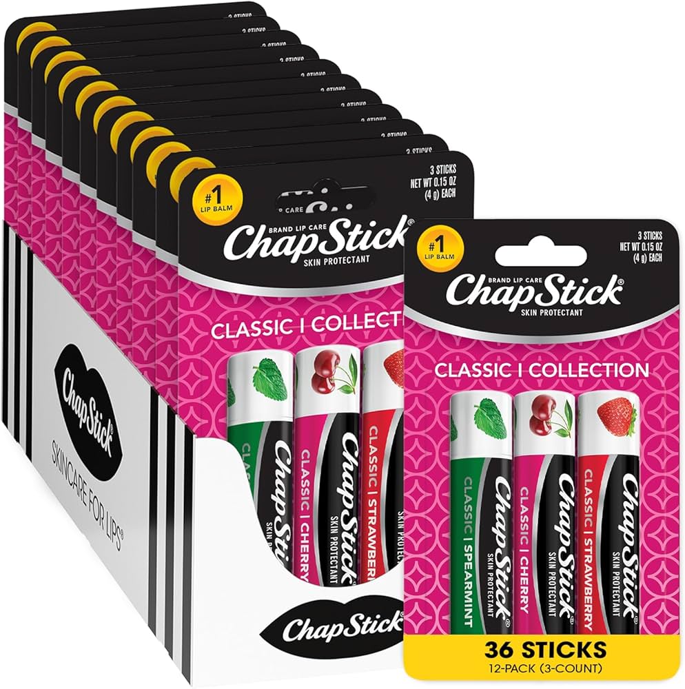 Amazon.com : ChapStick Lip Moisturizer, Classic Flavors Variety 3