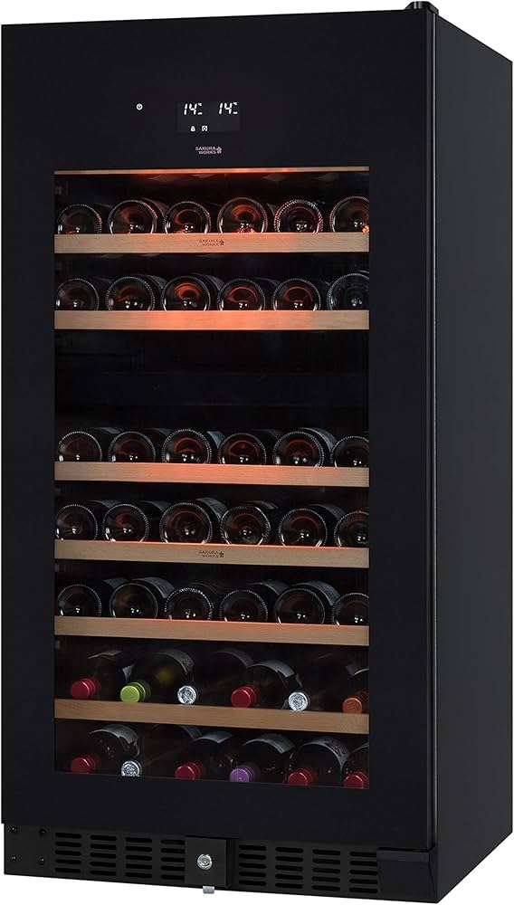 Amazon.co.jp: さくら製作所 二温度管理式ワインセラー 78本収納 SV78