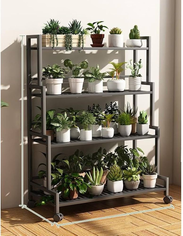 Amazon.co.jp: [GZGZ] フラワーラック 3段 屋外 室内用 スリム